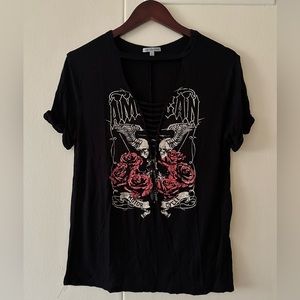 Charlotte Russe cut out T-shirt